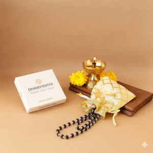 Karungali Malai Silver Cap Plated Necklace with Certification